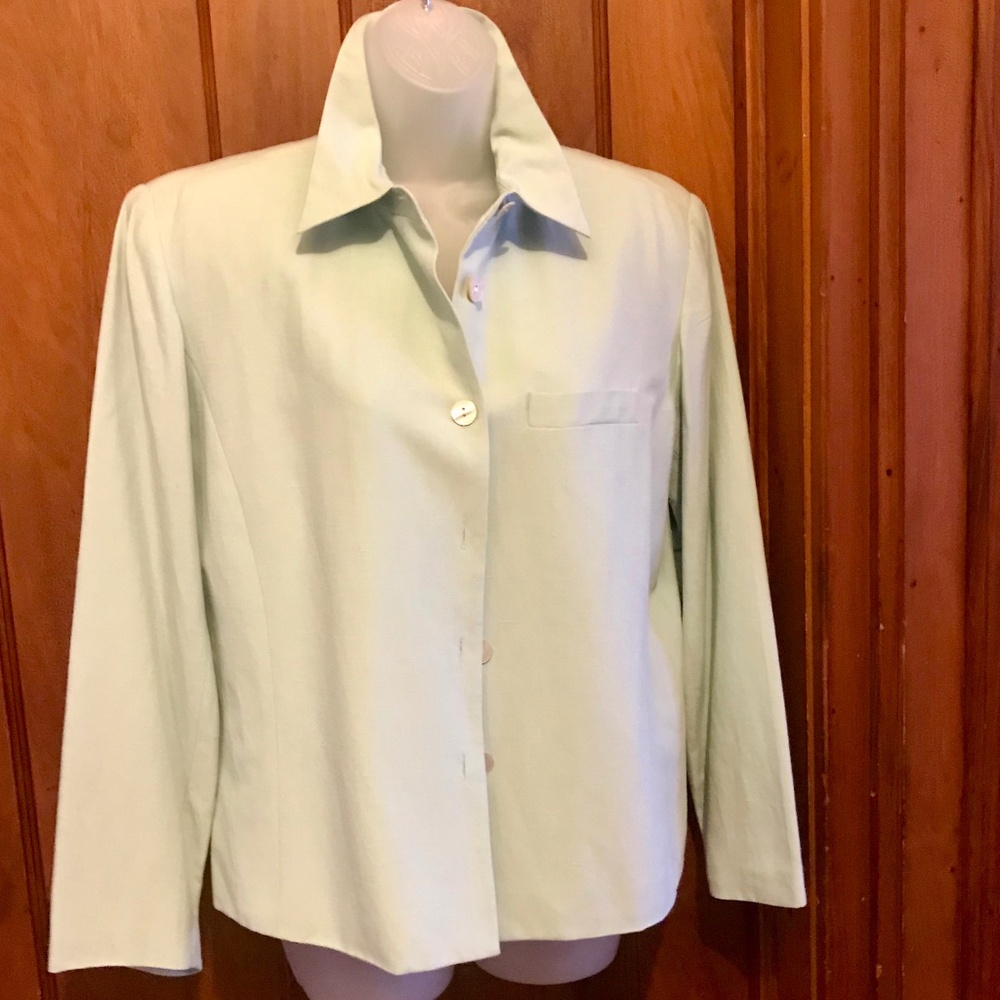 "Coldwater Creek" blazer/jacket,10, silk-linen blend, EUC
